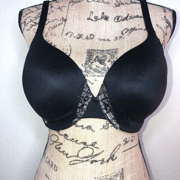 Victoria’s Secret Body by Victoria Adjustable Black & Tan Lace Bra Size 36DD - Picture 2 of 6